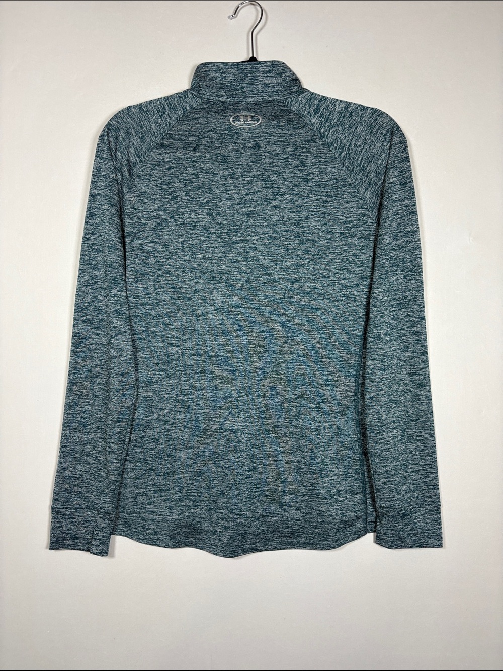Under Armour Tech Twist Heather Teal Mint 1/4 Zip Pullover Womens Size M - Picture 2 of 5